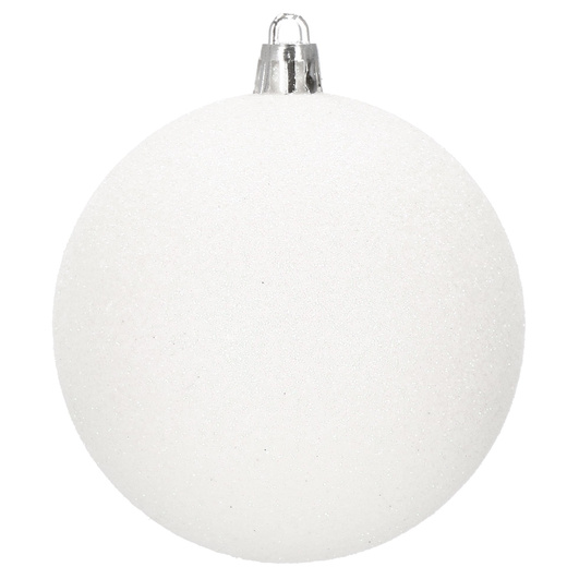 Bombki choinkowe 30 szt. biały 8cm zestaw choinkowy