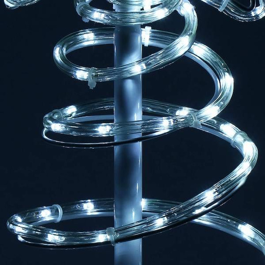 Choinka na zewnątrz 192 Led zimny biały 8m wąż świetlny IP44