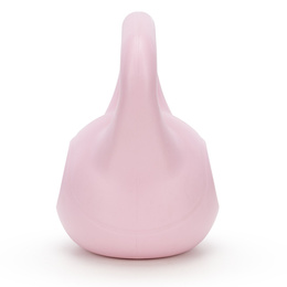 Kettlebell 4 kg odważnik, hantla do ćwiczeń ABS kula do treningu siłowego, różowa