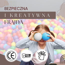 Piłki do suchego basenu kojca 100 szt. piłeczki dla dzieci wielokolorowe