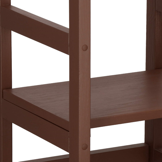 Pomocnik kuchenny 4-poziomowy kitchen helper, podest dla dzieci 90 cm brązowy