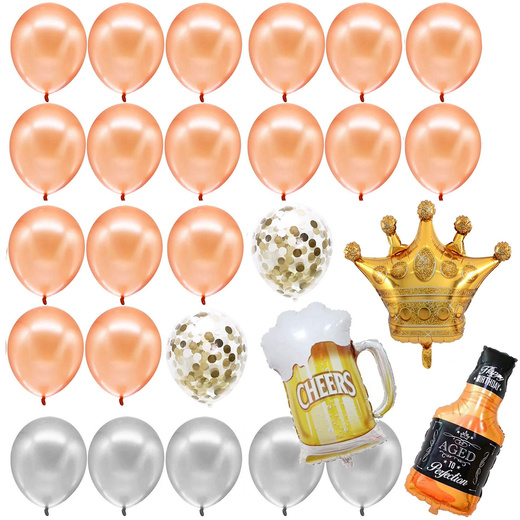 Balony na urodziny 48 szt. dekoracje z napisem happy birthday multikolor