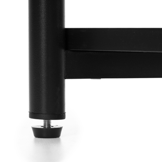 Szafka nocna, stolik z półkami do sypialni 35x31x59 cm nakastnik, czarny