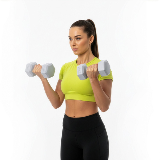 Ciężarki 2x3 kg hexagonalne do ćwiczeń fitness hantle zestaw 2 szt. szare