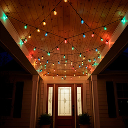 Lampki choinkowe żarówki 20 Led oświetlenie zewnętrzne girlanda 13 m multikolor