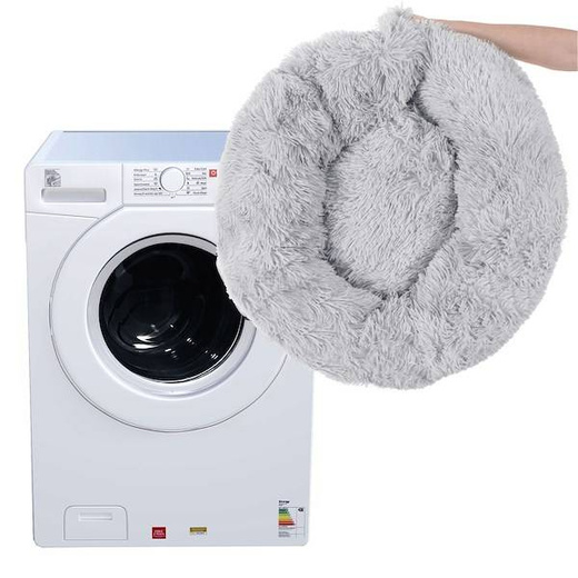 Legowisko dla kota 120cm, pluszowe posłanie szary