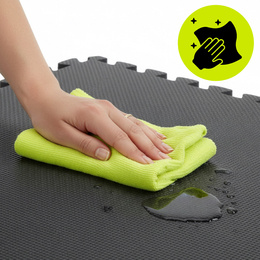 Mata treningowa, ochronna 4 szt. puzzle z pianki EVA 1,2 cm antypoślizgowe, grafitowe