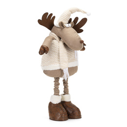 Świąteczny renifer 110 cm ozdoba pod choinkę figurka dekoracja bożonarodzeniowa