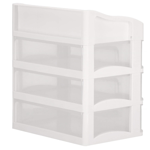 Organizer na kosmetyki 26,5x23,3x17cm mleczny pojemnik na biżuterię z przegródkami
