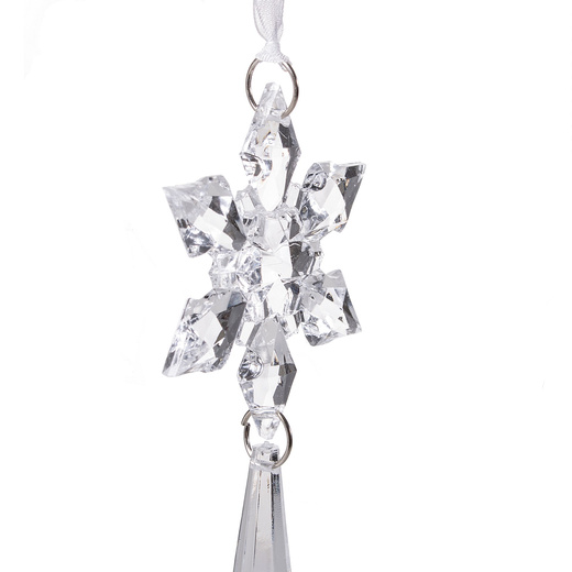 Zawieszki choinkowe kryształki sopelki na choinkę 13 cm ozdoby choinkowe 10 szt.