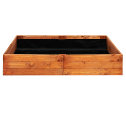 Skrzynia na warzywa drewniana 140x84x26,5 cm wysoki warzywniak zielnik impregnowany