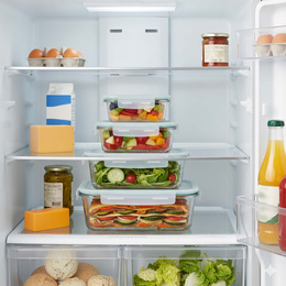 Pojemniki kuchenne na żywność z pokrywkami zestaw 4 szt. szklane, przeźroczysty