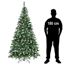 Choinka sztuczna premium 220 cm sosna diamentowa drzewko bożonarodzeniowe