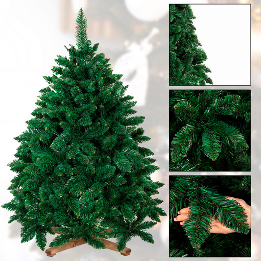 Choinka sztuczna 150 cm sosna leśna jak żywa Royal Trees premium z drewnianym stojakiem