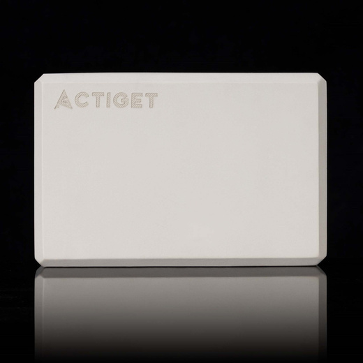 Kostka do jogi piankowa EVA 23x15x7,5 cm klocek blok do ćwiczeń pilates stretching beżowy