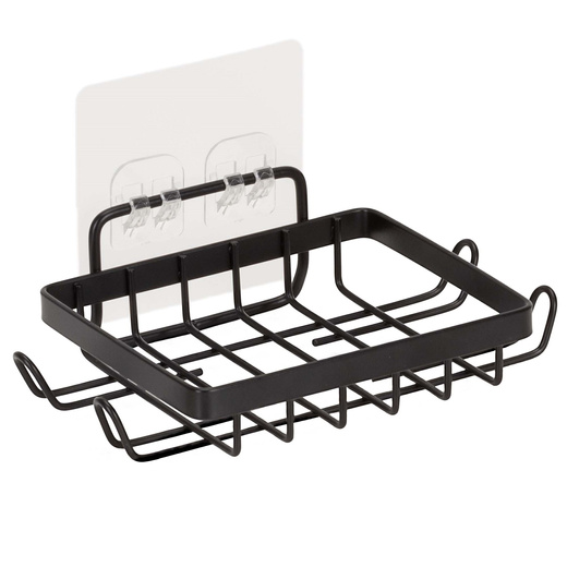 Półki łazienkowe, zestaw 5 szt. półka pod prysznic, wisząca, czarne