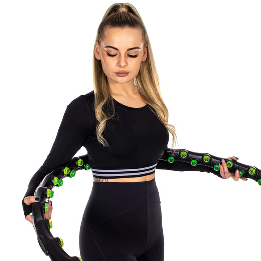 Hula hop z masażerem 100 cm magnetyczne wypustki 