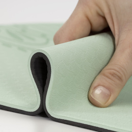 Mata do jogi, ćwiczeń fitness 183x61 cm antypoślizgowa, materac do stretchingu miętowy