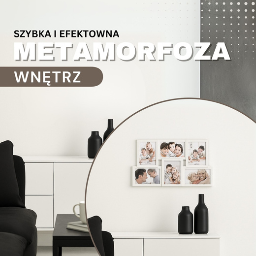 Ramka na zdjęcia 6 zdjęć multiramka 10x15 biała