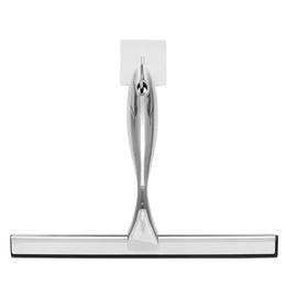 Ściągaczka do szyb, kabiny prysznicowej, łazienkowa ze stali nierdzewnej z uchwytem, srebrna