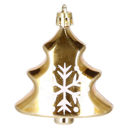 Bombki choinkowe 72 szt. ozdoby świąteczne złoty