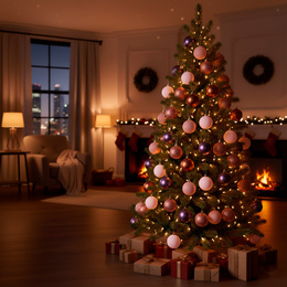 Bombki choinkowe 40 szt. zestaw dekoracji świątecznych nietłukące