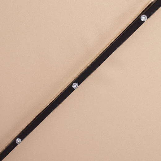 Parasol ogrodowy z oświetleniem led na wysięgniku 300 cm składany na balkon, taras ecru 