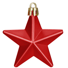 Bombki choinkowe 100 szt. zestaw dekoracji świątecznych nietłukące, czerwone