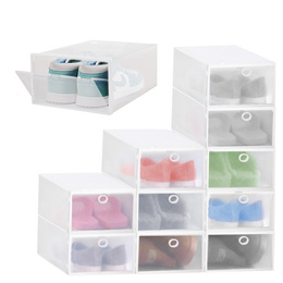 Organizer na buty 31x21,5x12,5 cm zestaw 5 szt. pojemniki z otwieraną klapą