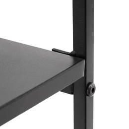 Półka ścienna, potrójna uniwersalna 57,5x21x50 cm wisząca, czarna