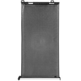 Bramka zabezpieczająca na schody 80 cm zwijana roleta do drzwi barierka ochronna czarna