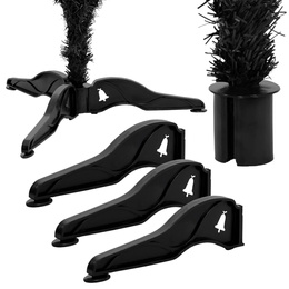 Choinka sztuczna 180 cm jodła czarna nowoczesna, ze stojakiem