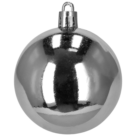 Bombki choinkowe 40 szt. ozdoby kule, lizaki, szyszki, laski cukrowe nietłukące srebrne