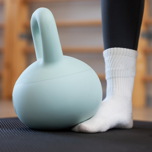 Kettlebell miękki 6 kg kula odważnik hantla ciężar do ćwiczeń fitness, turkusowy