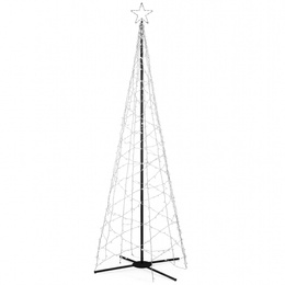 Choinka LED do ogrodu 500 cm dekoracja świecąca świąteczna 840 LED ciepły biały + ciepły biały flash