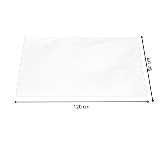 Mata pod krzesło, fotel biurowy 120x90 cm podkładka na biurko transparentna