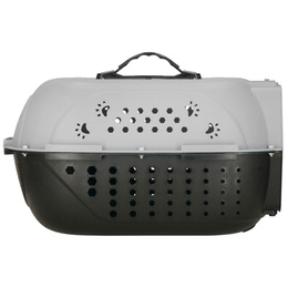 Transporter dla kota psa gryzoni do 7 kg 48x33x27 cm szaro-czarny