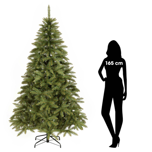 Choinka sztuczna 220 cm Świerk skandynawski jak żywy gęsty 