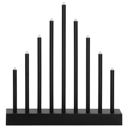 Świecznik adwentowy Led 9 świec czarny