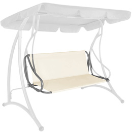 Materiał na siedzisko huśtawki ogrodowej 130 x 100 cm tkanina wodoodporna ecru