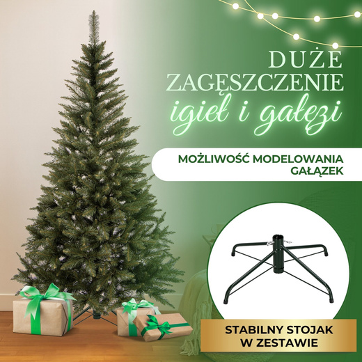 Choinka sztuczna premium 250 cm świerk naturalny