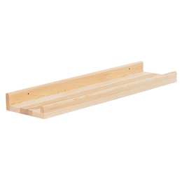 Półka ścienna na przyprawy, książki 60 cm zestaw 2 szt. półki wiszące naturalny brąz