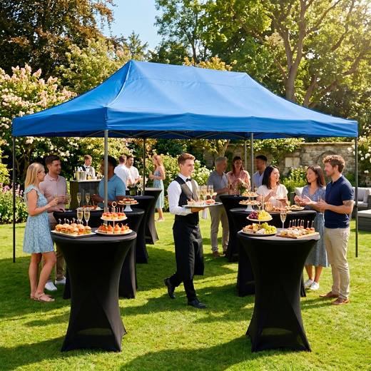 Namiot handlowy 3x6 m ogrodowy, pawilon na imprezy, catering niebieski