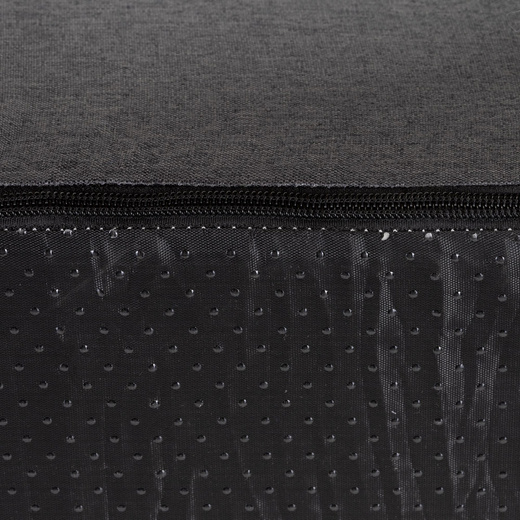 Schodki dla psa do łóżka 40 cm podest, rampa 4-stopniowa, miękkie schody ciemnoszare