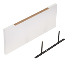 Półki ścienne 4 szt. na przyprawy, książki półki wiszące nowoczesne białe