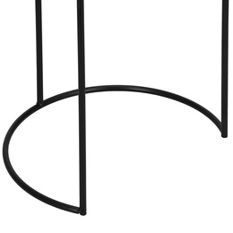 Stolik kawowy loft, metalowy industrialny z okrągłym blatem do salonu nowoczesny