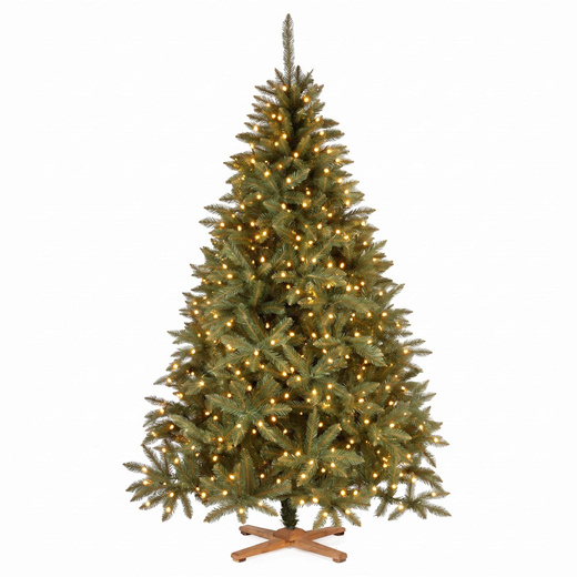Choinka sztuczna 220 cm Premium Royal Trees świerk kaukaski z drewnianym stojakiem