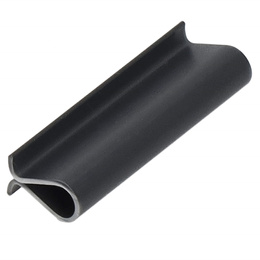 Taśma ogrodzeniowa i klipsy mocujące 20 szt. PVC 35 m x 4,75 cm 450 g/m2 antracyt