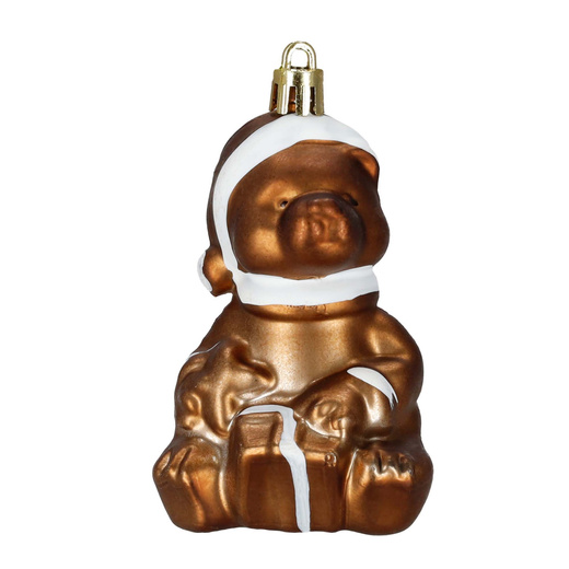 Bombki choinkowe 47 szt. zestaw dekoracji świątecznych, nietłukące, brązowy, złoty, biały