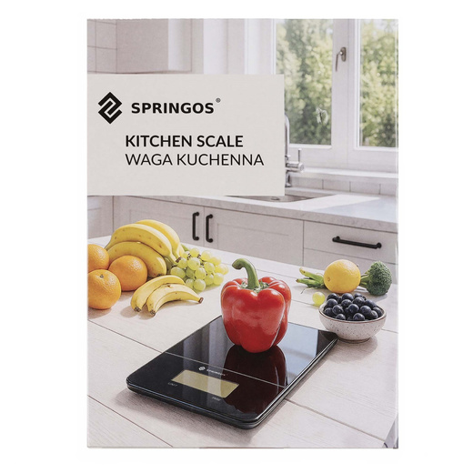 Waga kuchenna, domowa 5 kg elektroniczna z wyświetlaczem, miarka kuchenna